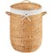 Best Choice Products Round Laundry Hamper w/ Lid, Handwoven Laundry Basket w/ Handles & Removable Liner